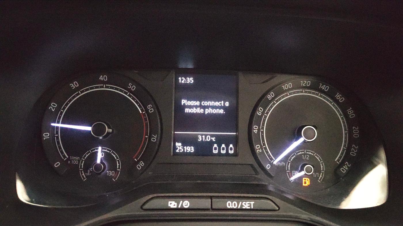 2023 Skoda KUSHAQ AMBITION 1.0L TSI MT, Petrol, Manual, 25,167 km, Odometer Image