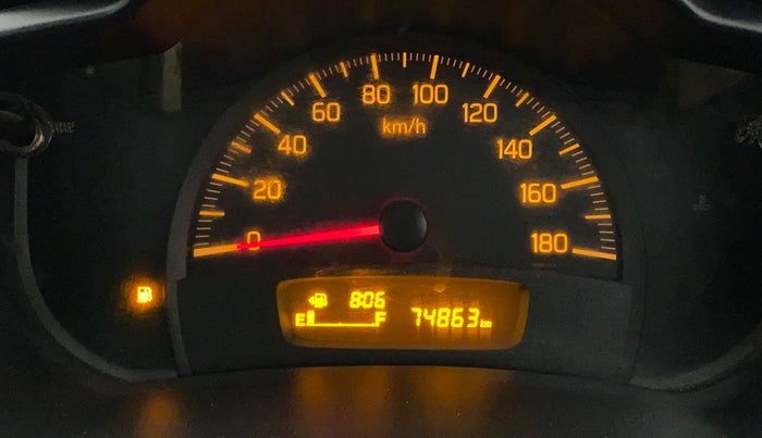 2016 Maruti Celerio VXI (O), Petrol, Manual, 74,862 km, Odometer Image