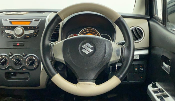 2013 Maruti Wagon R 1.0 VXI, Petrol, Manual, 77,762 km, Steering Wheel Close Up