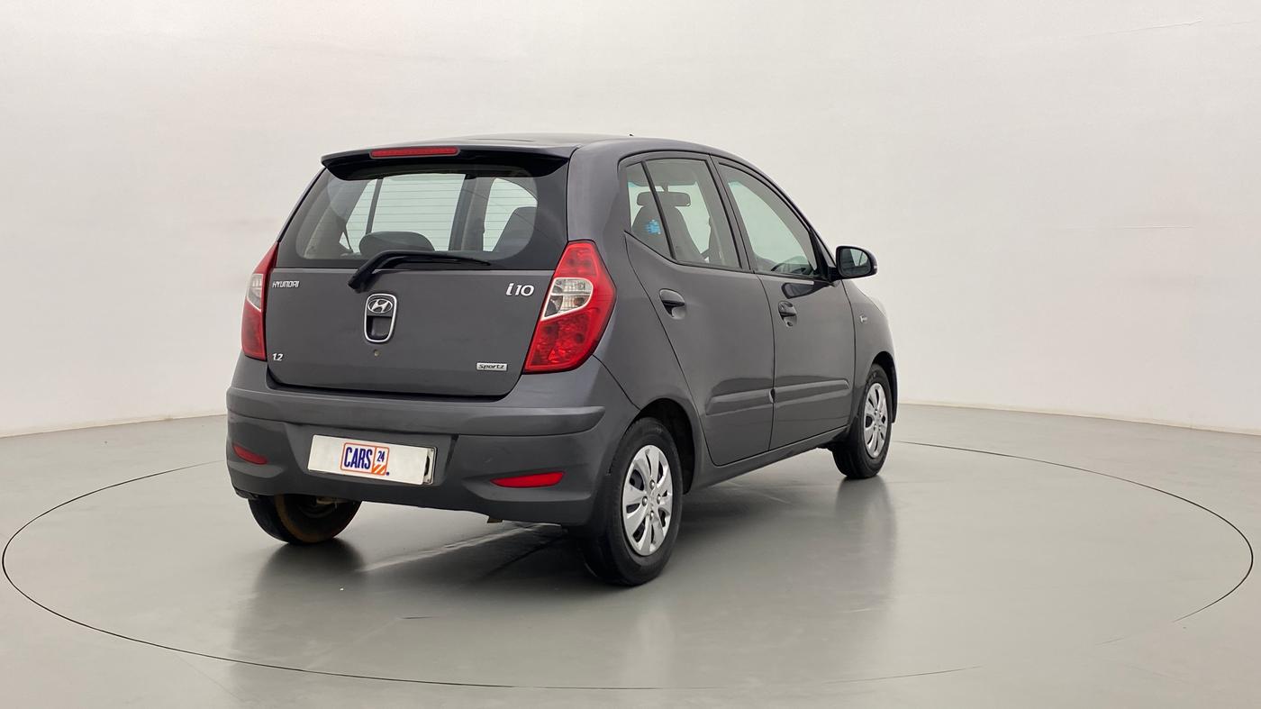 2012 Hyundai i10 SPORTZ 1.2 KAPPA2, Petrol, Manual, 96,653 km, Right Back Diagonal
