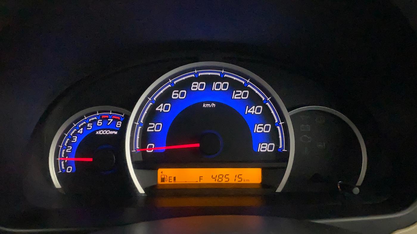 2018 Maruti Wagon R 1.0 VXI, Petrol, Manual, 48,523 km, Odometer Image