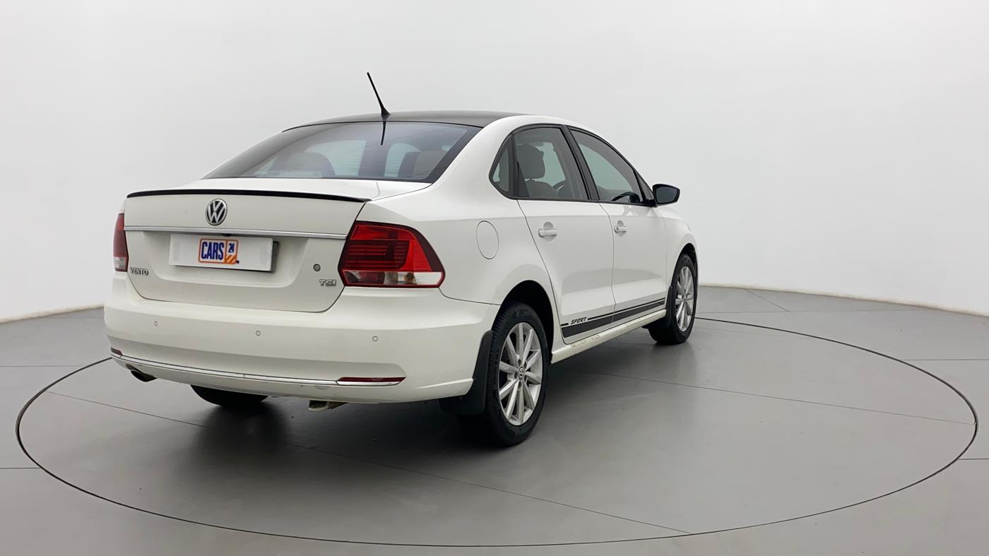 2018 Volkswagen Vento HIGHLINE PLUS 1.2 AT 16 ALLOY, Petrol, Automatic, 30,593 km, Right Back Diagonal