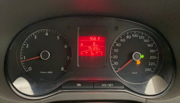 2012 Volkswagen Vento HIGHLINE PETROL AT, Petrol, Automatic, 75,114 km, Odometer Image