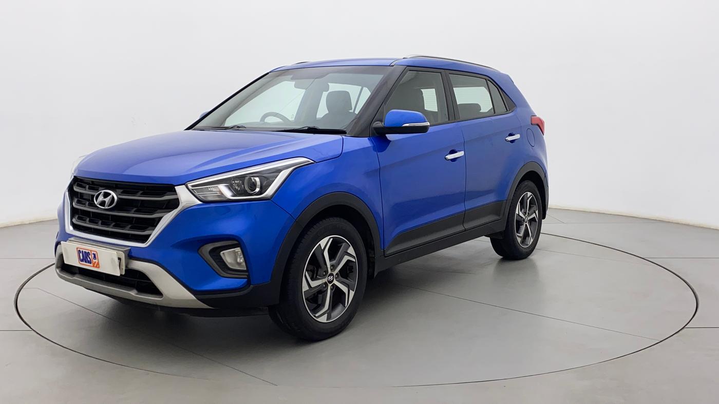 2018 Hyundai Creta SX AT 1.6 PETROL, Petrol, Automatic, 69,729 km, Left Front Diagonal