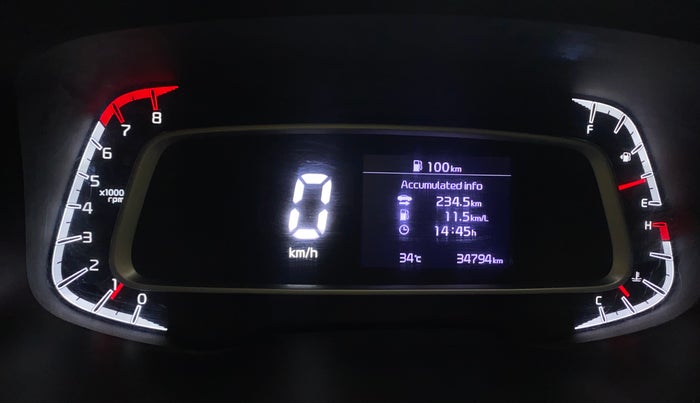 2022 KIA SONET HTK 1.2, Petrol, Manual, 34,790 km, Odometer Image