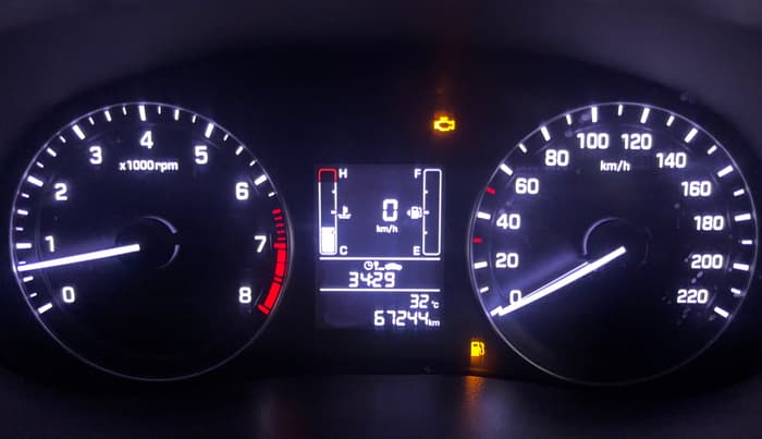 2016 Hyundai Creta SX PLUS AT 1.6 PETROL, CNG, Automatic, 67,233 km, Odometer Image
