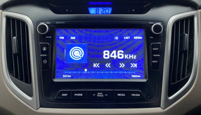 2016 Hyundai Creta SX PLUS AT 1.6 PETROL, Petrol, Automatic, 52,287 km, Infotainment System