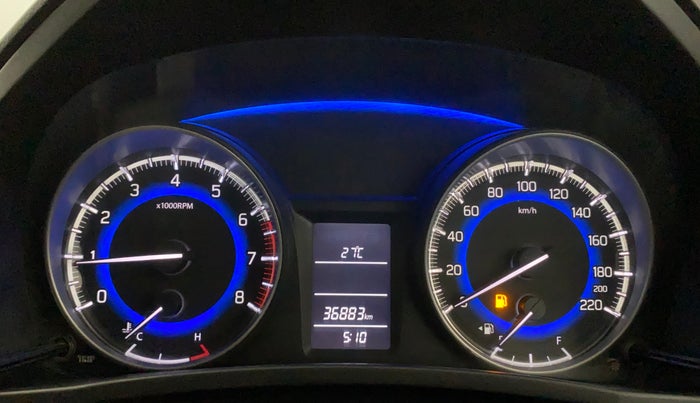 2016 Maruti Baleno DELTA PETROL 1.2, Petrol, Manual, 36,871 km, Odometer Image