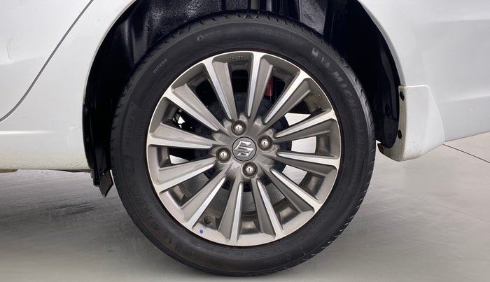 2021 Maruti Ciaz ALPHA 1.5 AT SHVS, Petrol, Automatic, 80,414 km, Left Rear Wheel