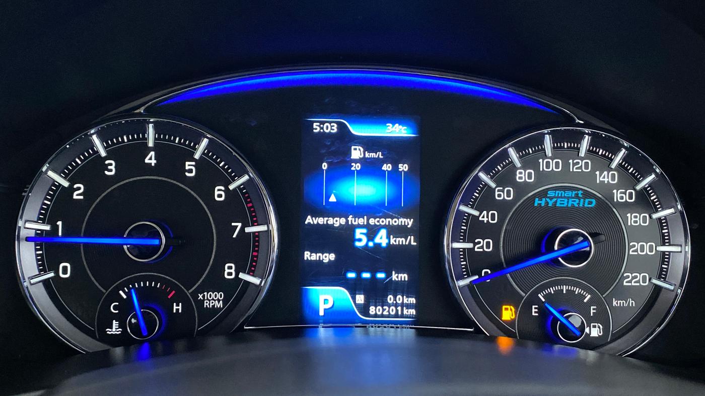 2021 Maruti Ciaz ALPHA 1.5 AT SHVS, Petrol, Automatic, 80,414 km, Odometer Image