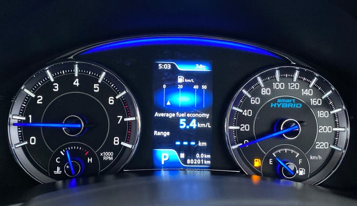 2021 Maruti Ciaz ALPHA 1.5 AT SHVS, Petrol, Automatic, 80,414 km, Odometer Image