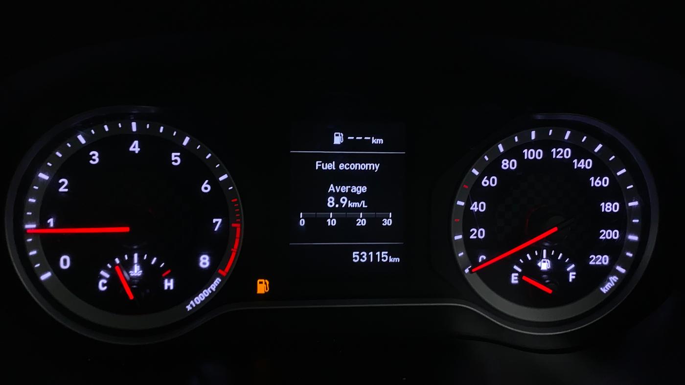 2023 Hyundai AURA SX 1.2, Petrol, Manual, 53,275 km, Odometer Image