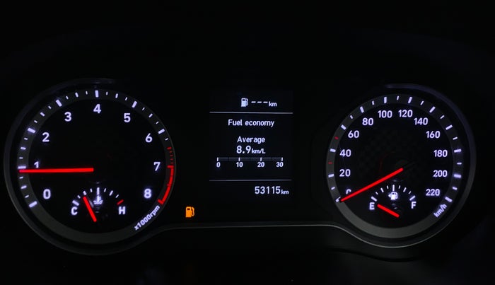 2023 Hyundai AURA SX 1.2, Petrol, Manual, 53,112 km, Odometer Image
