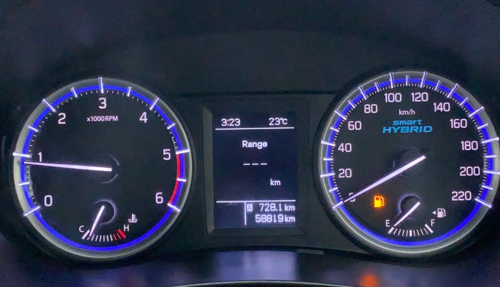 2017 Maruti S Cross ZETA SHVS, Diesel, Manual, 58,988 km, Odometer Image