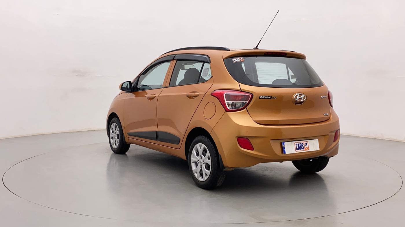 2015 Hyundai Grand i10 SPORTZ 1.2 KAPPA VTVT, Petrol, Manual, 69,263 km, Left Back Diagonal