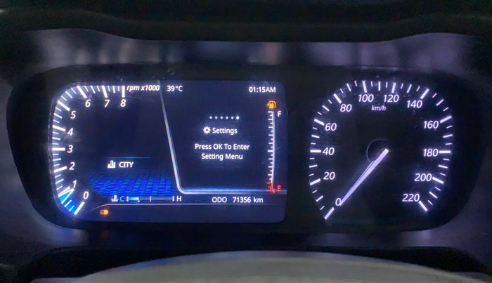 2020 Tata ALTROZ XZ PETROL, Petrol, Manual, 71,815 km, Odometer Image