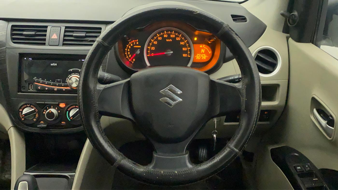2014 Maruti Celerio VXI AMT, Petrol, Automatic, 25,488 km, Steering Wheel Close Up