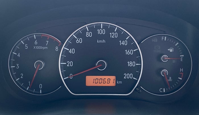2013 Maruti SX4 ZXI, Petrol, Manual, 1,00,645 km, Odometer Image