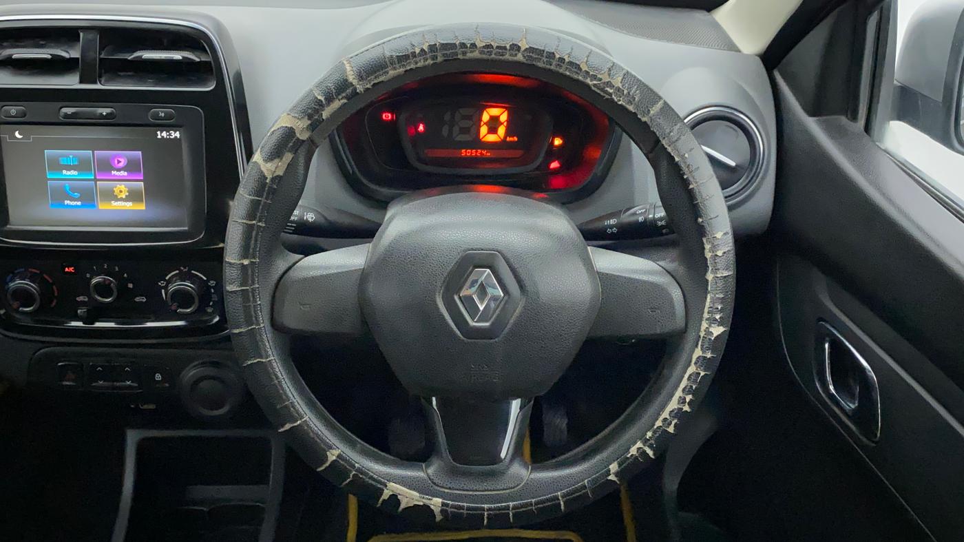 2019 Renault Kwid RXT 1.0 (O), Petrol, Manual, 50,524 km, Steering Wheel Close Up