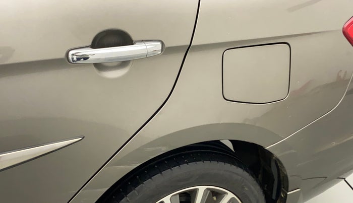 2018 Maruti Ciaz ALPHA  AT 1.5 SHVS PETROL, Petrol, Automatic, 80,362 km, Left quarter panel - Slightly dented