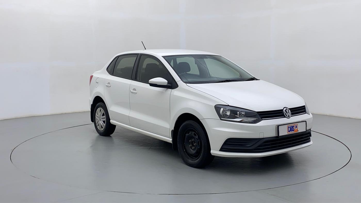 2018 Volkswagen Ameo Trendline 1.0, Petrol, Manual, 25,197 km, Right Front Diagonal (45- Degree) View