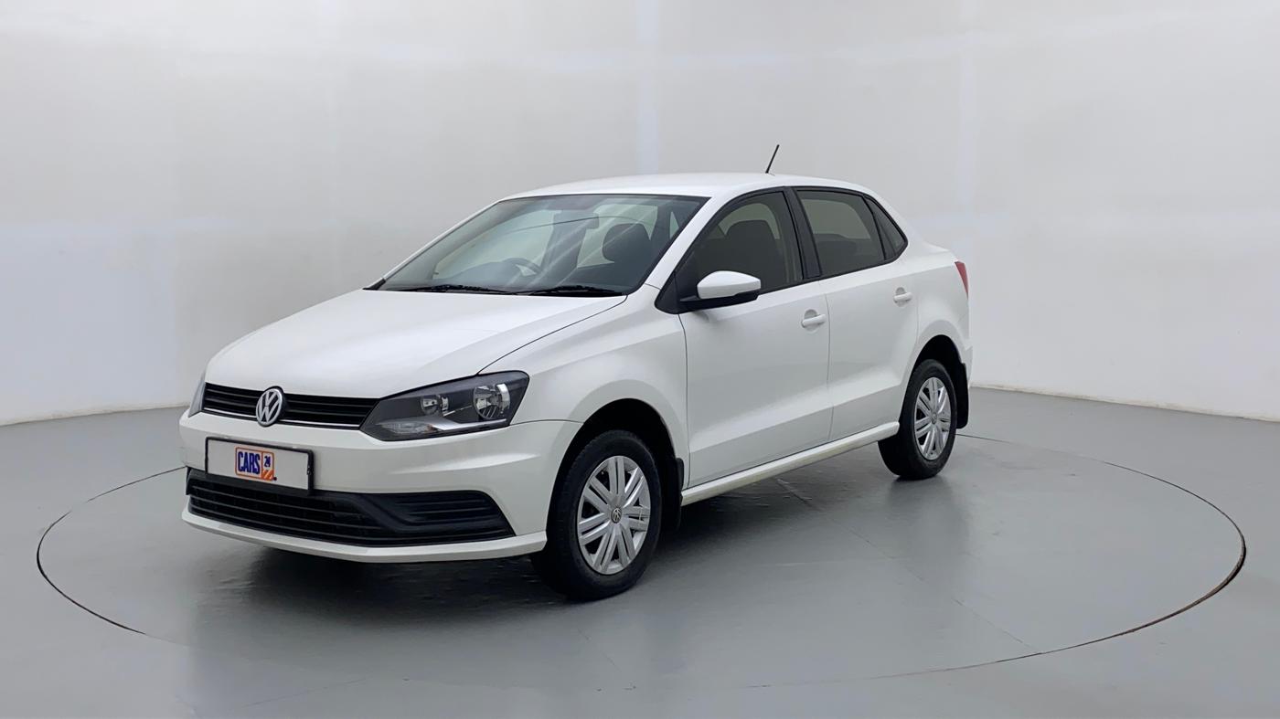 2018 Volkswagen Ameo Trendline 1.0, Petrol, Manual, 25,197 km, Left Front Diagonal (45- Degree) View