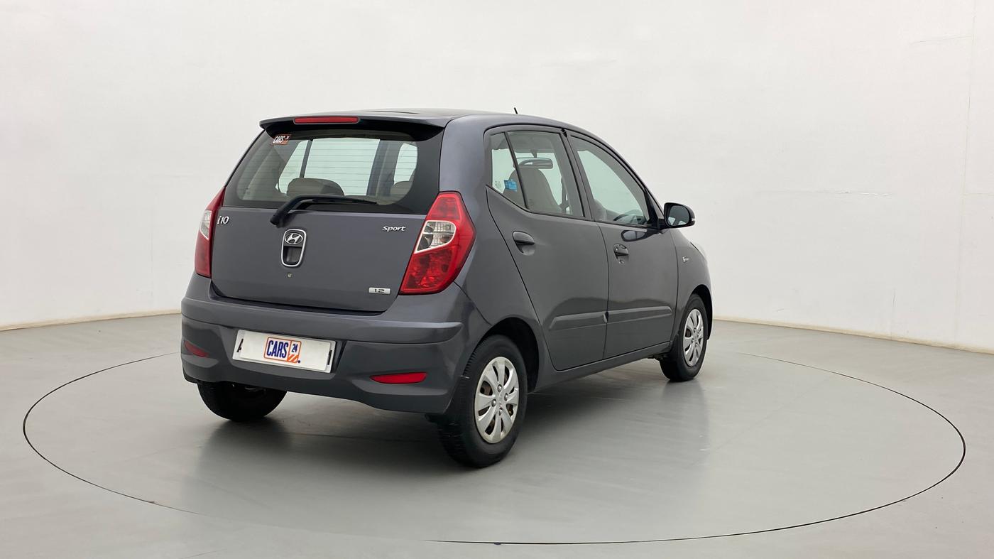 2013 Hyundai i10 SPORTZ 1.2, Petrol, Manual, 83,322 km, Right Back Diagonal