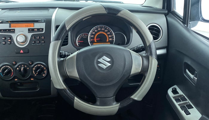 2011 Maruti Wagon R 1.0 VXI, Petrol, Manual, 62,314 km, Steering Wheel Close Up