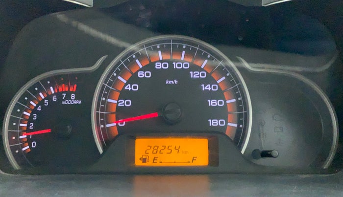 2017 Maruti Alto K10 VXI, Petrol, Manual, 28,254 km, Odometer Image