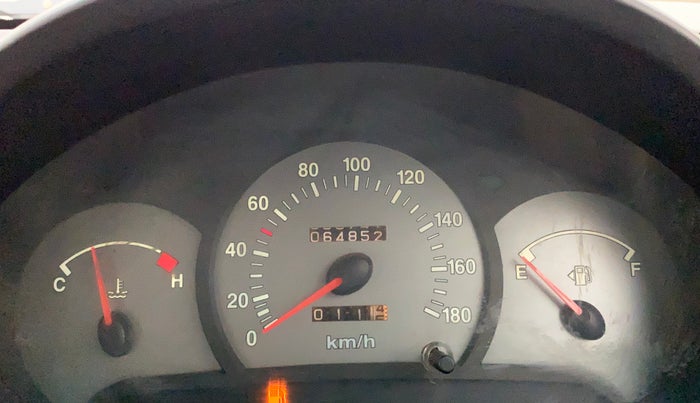 2010 Hyundai Santro Xing GLS, Petrol, Manual, 64,852 km, Odometer Image