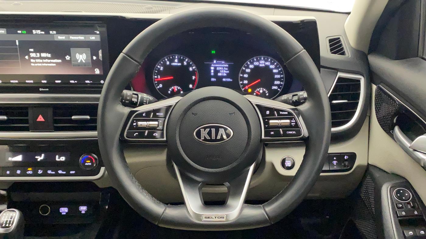 2021 KIA SELTOS HTX 1.5 PETROL, Petrol, Manual, 46,141 km, Steering Wheel Close Up