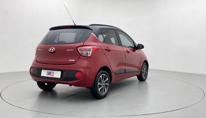 2017 Hyundai Grand i10 SPORTZ (O) 1.2 AT VTVT, Petrol, Automatic, 22,218 km, Right Back Diagonal