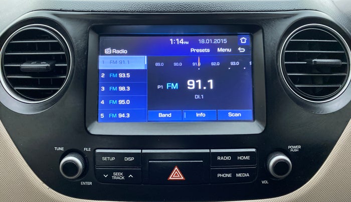 2017 Hyundai Grand i10 SPORTZ (O) 1.2 AT VTVT, Petrol, Automatic, 22,218 km, Infotainment System