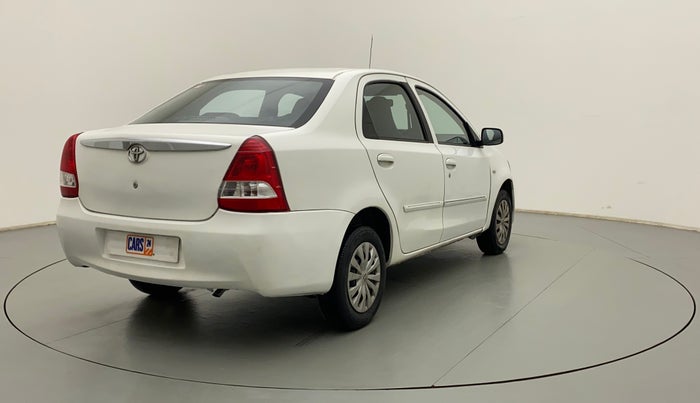 2012 Toyota Etios G, Petrol, Manual, 90,309 km, Right Back Diagonal