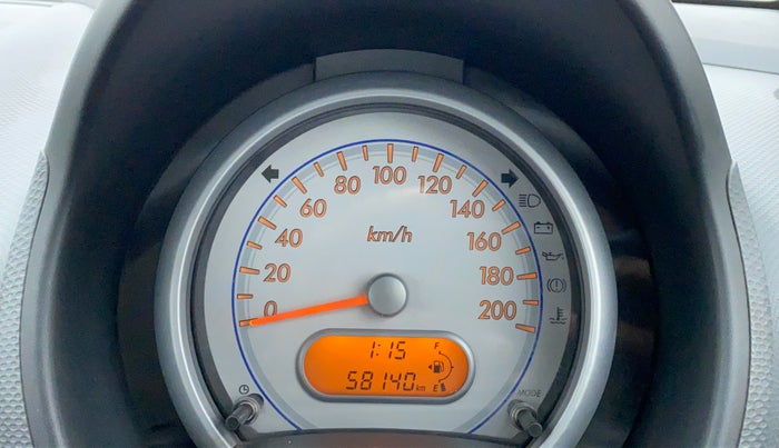 2014 Maruti Ritz LXI, Petrol, Manual, 58,205 km, Odometer Image