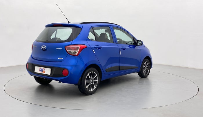 2017 Hyundai Grand i10 SPORTZ (O) 1.2 AT VTVT, Petrol, Automatic, 11,101 km, Right Back Diagonal