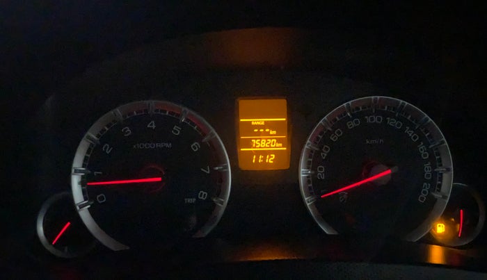 2012 Maruti Swift VXI, Petrol, Manual, 75,812 km, Odometer Image