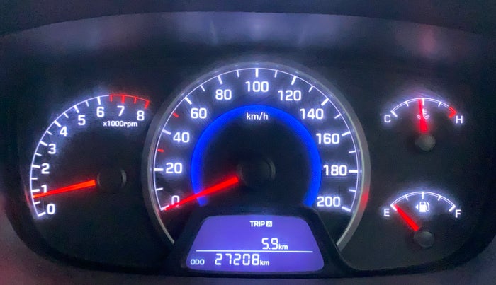 2013 Hyundai Grand i10 ASTA 1.2 KAPPA VTVT, Petrol, Manual, 27,208 km, Odometer Image