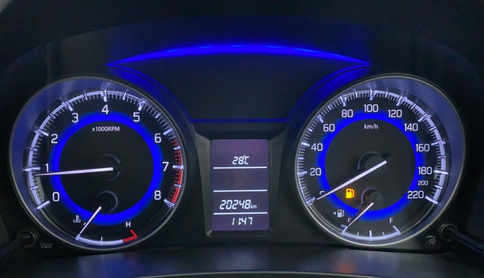 2020 Maruti Baleno DELTA 1.2 K12, Petrol, Manual, 20,348 km, Odometer Image