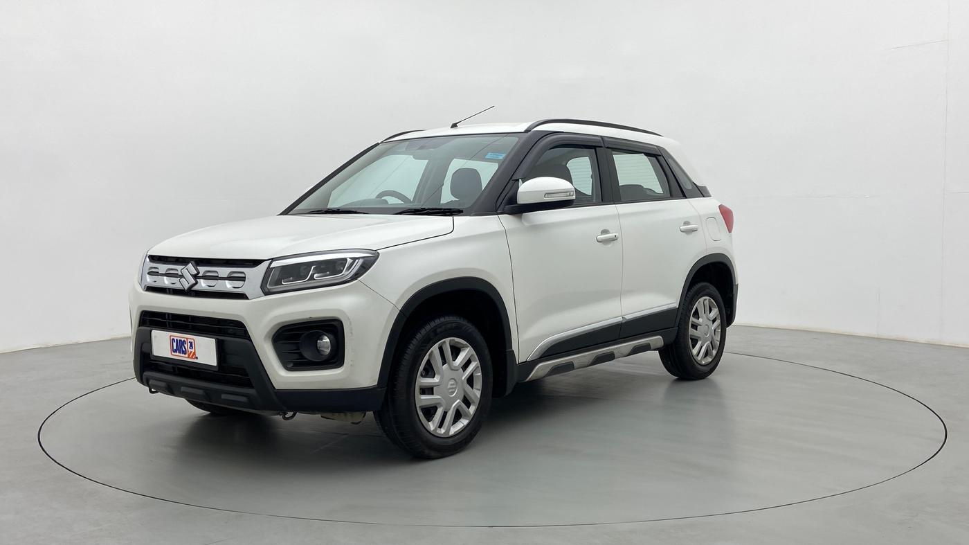 2022 Maruti BREZZA VXI SMART HYBRID, Petrol, Manual, 27,372 km, Left Front Diagonal
