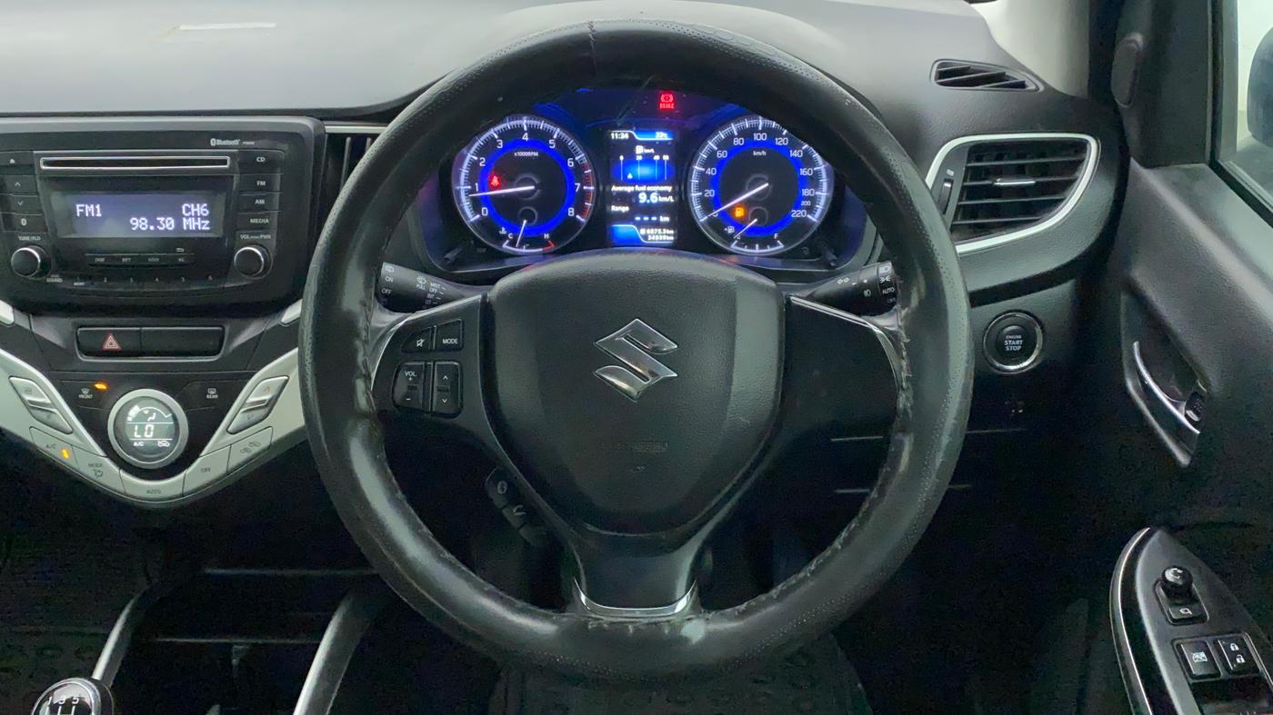 2018 Maruti Baleno ZETA PETROL 1.2, Petrol, Manual, 34,939 km, Steering Wheel Close Up