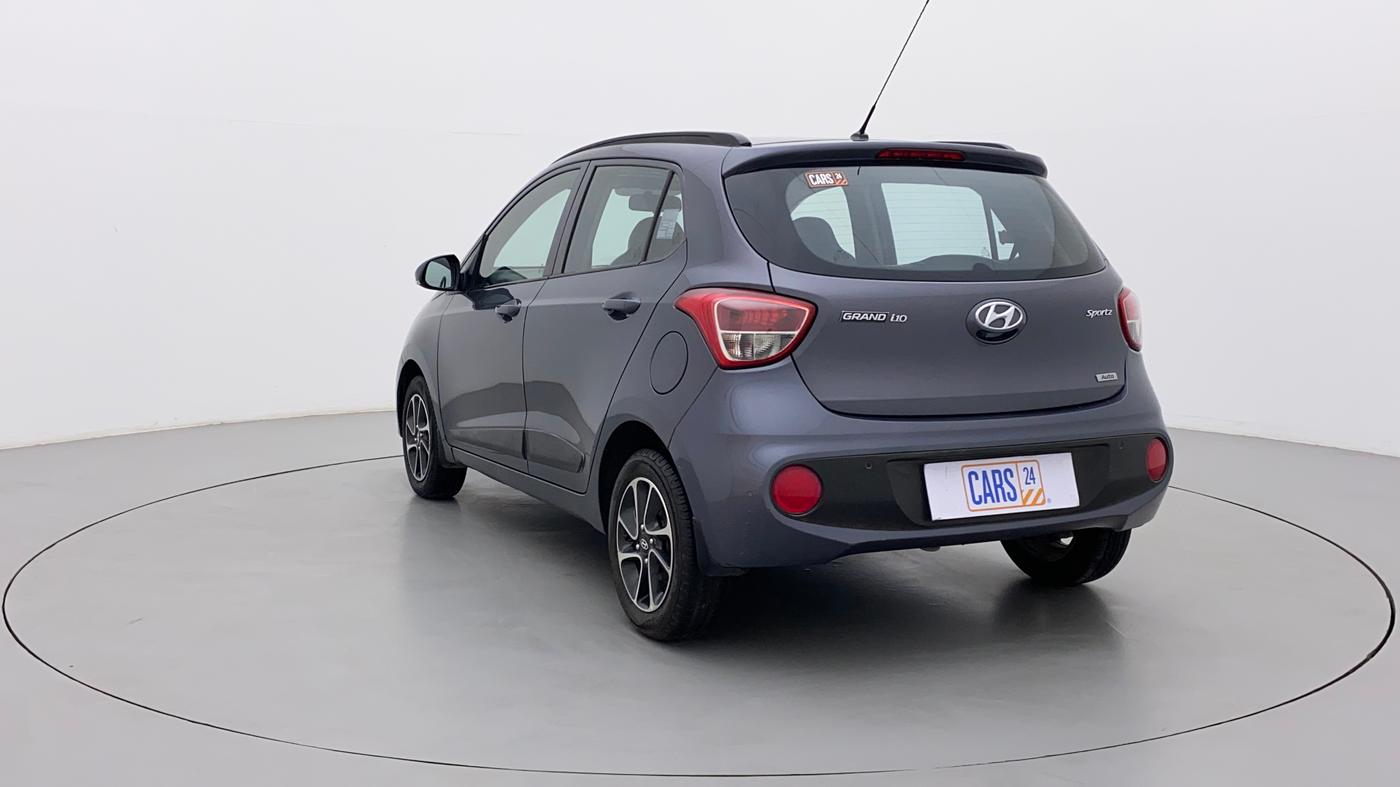2017 Hyundai Grand i10 SPORTZ (O) AT 1.2 KAPPA VTVT, Petrol, Automatic, 47,792 km, Left Back Diagonal