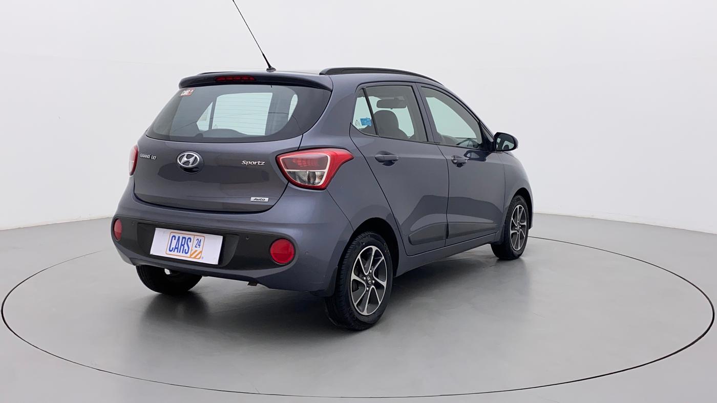 2017 Hyundai Grand i10 SPORTZ (O) AT 1.2 KAPPA VTVT, Petrol, Automatic, 47,792 km, Right Back Diagonal