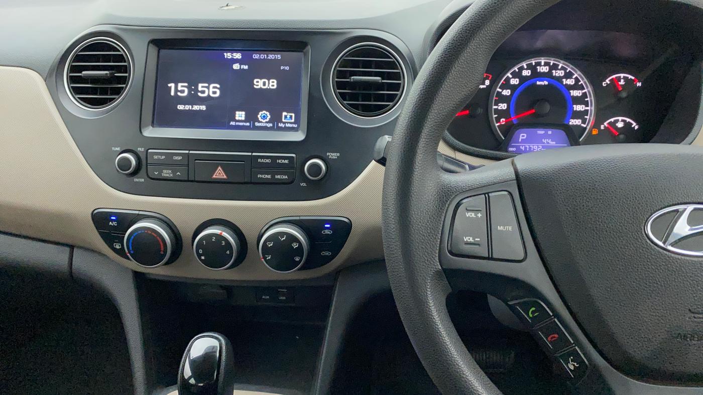 2017 Hyundai Grand i10 SPORTZ (O) AT 1.2 KAPPA VTVT, Petrol, Automatic, 47,792 km, Air Conditioner