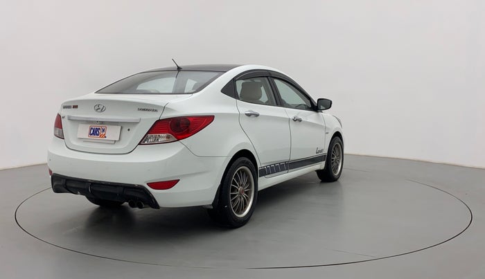 2012 Hyundai Verna FLUIDIC 1.6 EX CRDI, Diesel, Manual, 1,00,244 km, Right Back Diagonal