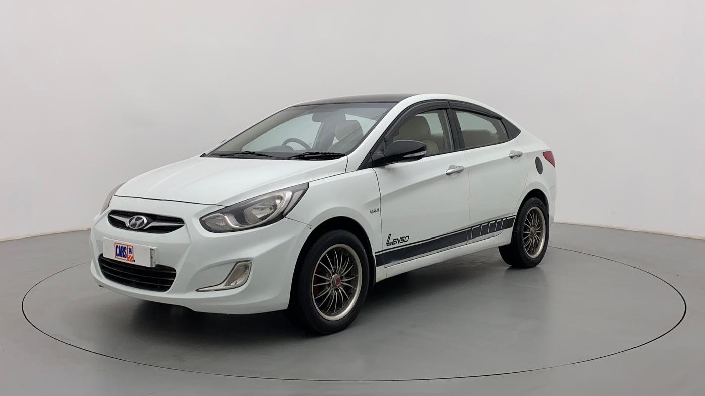 2012 Hyundai Verna FLUIDIC 1.6 EX CRDI, Diesel, Manual, 1,00,244 km, Left Front Diagonal