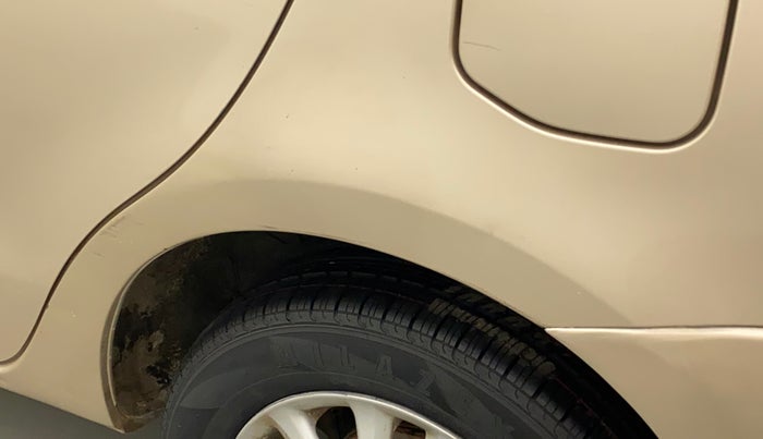 2011 Toyota Etios V, Petrol, Manual, 68,751 km, Left quarter panel - Minor scratches