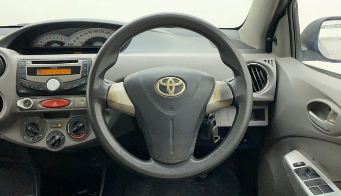 2011 Toyota Etios V, Petrol, Manual, 68,751 km, Steering Wheel Close Up