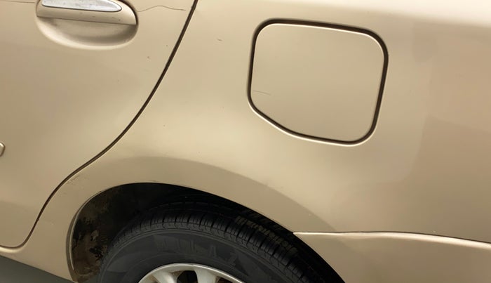 2011 Toyota Etios V, Petrol, Manual, 68,751 km, Left quarter panel - Slightly dented