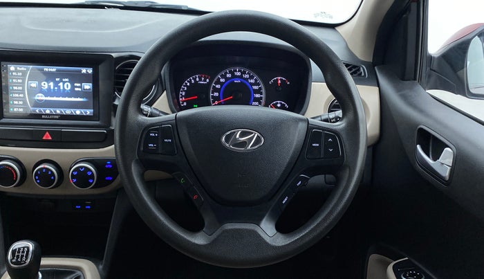 2016 Hyundai Grand i10 SPORTZ 1.2 KAPPA VTVT, Petrol, Manual, 39,987 km, Steering Wheel Close Up
